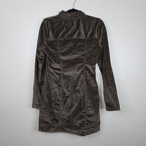 Anthropologie Pilcro Long-Sleeve Corduroy Slim Mini Dress size 14 - Picture 7 of 7